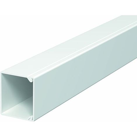 OBO Bettermann Goulotte murale et de plafond avec perforation de fond 30x30x2000 Polychlorure de vinyle gris clair RAL 7035, 6026796 (1/2)