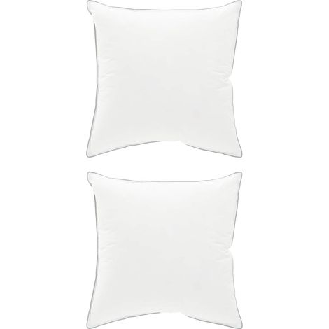 Almohada 2 pcs 50 x 50 cm Lana australiana Blanco vidaXL (1/5)