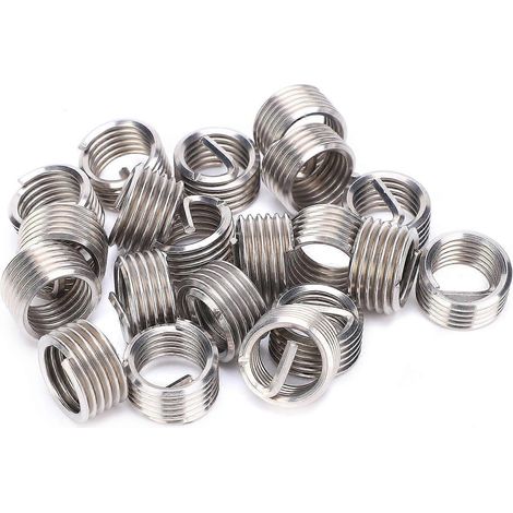 20 inserts filetés, outil de réparation d'écrous réducteurs, acier inoxydable, M14x21D