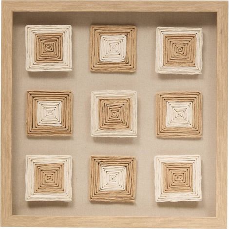 Rafael decorazione murale 50x50cm beige - Atmosphera créateur d'intérieur (1/3)