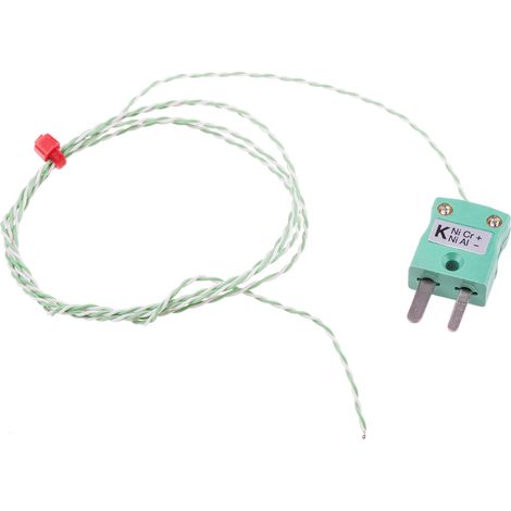 Thermocouple type K Ø 1/0.315mm, +250°C max à Fiche mâle miniature ( Prix pour 1 )