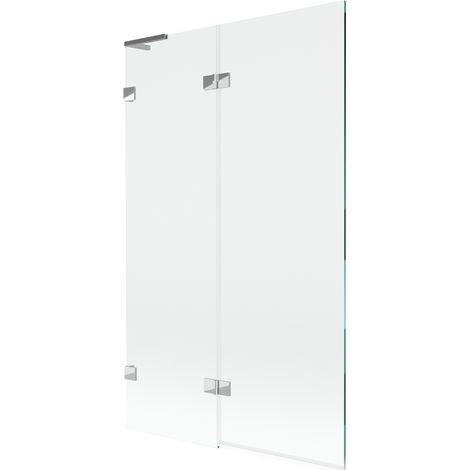 Mexen Lunar L Badewannenwand 2-teilig links 110 x 150 cm, transparent, Chrom - 897L-110-100-01-00-L (1/5)