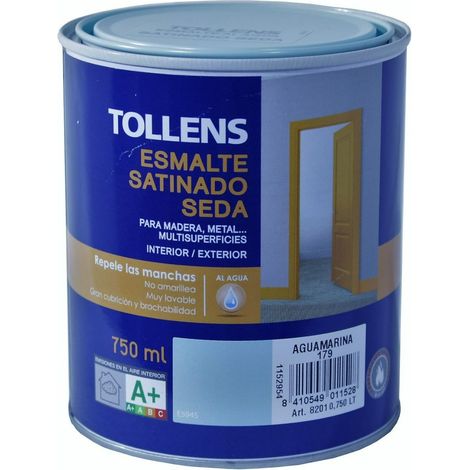 Tollens Esmalte Satinado al agua Aguamarina 750 Ml