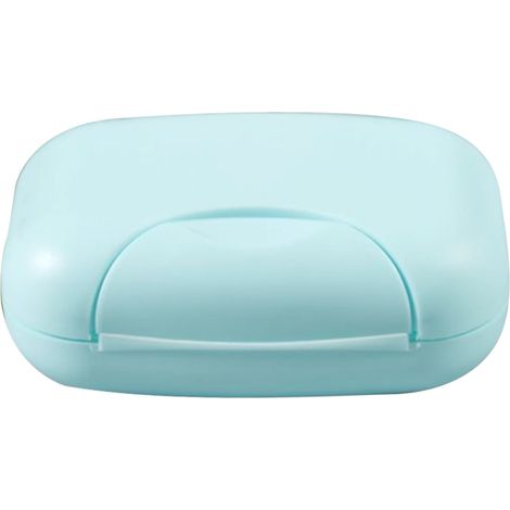 [Reiseseifenbox] – Tragbare und wasserdichte Seifenbox – Blau – Aus PP – 12 x 8 x 4,5 cm – 100 g – Sicherer Verschluss für Zuhause/Hotel (1/5)