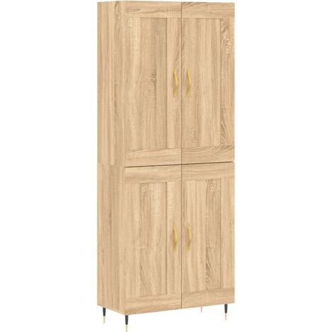 Highboard Sonoma-Eiche 69,5x34x180 cm Holzwerkstoff vidaXL (1/5)