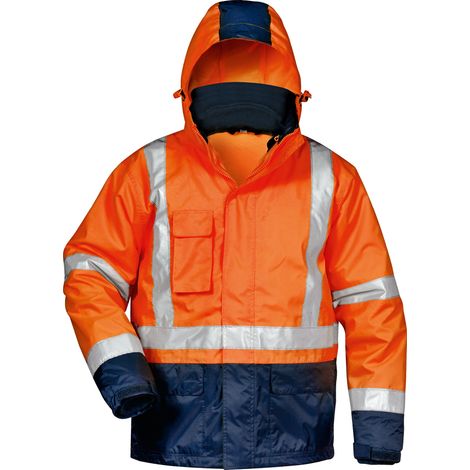 Gr .4XL (70/72) UDO 3IN1 WARNSCHUTZJACKE ORANGE/MARINE orange UDO 3IN1 HIGH (1/2)