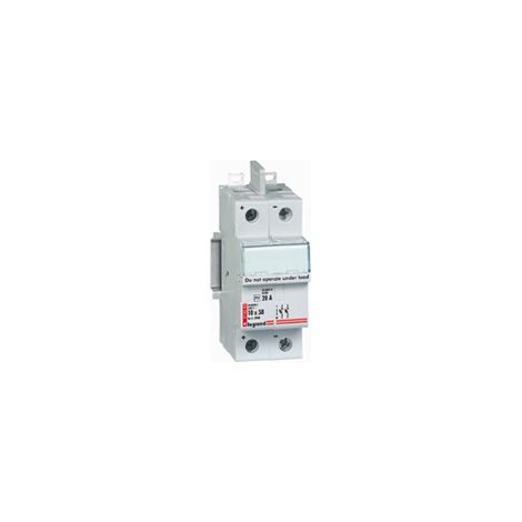 Coupe-circuit 1000V pour cartouche 10x38mm pour application photovoltaïque 20A 2 pôles protégés 2 modules LEGRAND 414682