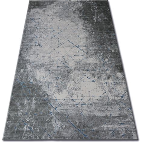 Teppich ACRYL YAZZ 6076 RISSIGER BETON blau / grau grey 80x150 cm