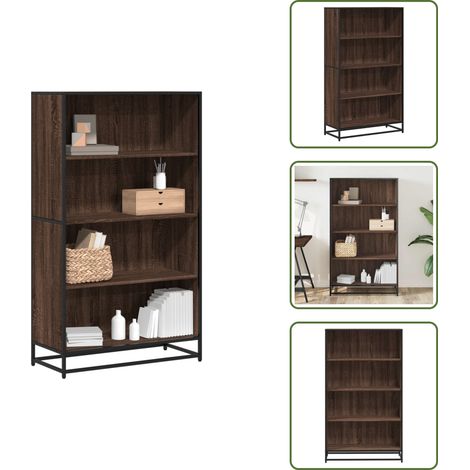 Bücherregal Braun Eichen-Optik 80,5x35x139 cm Holzwerkstoff - Bücherregal - Bücherregale - Bücherschrank - Bücherschränke