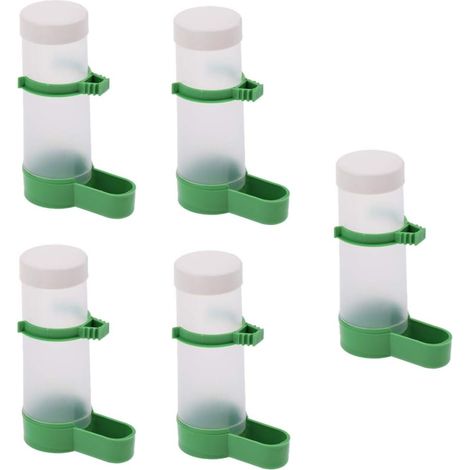 5 Distributeur Eau,Nourriture Automatique,Plastique,Petits Animaux,Oiseaux,Cage (1/5)