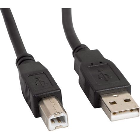 Câble lanberg imprimante usb mâle vers usb mâle noir 3 m (1/2)