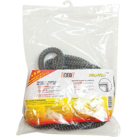 Glasfaserzopf D10mm x 5m – Feuerfest