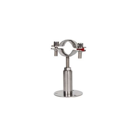 2 Pcs Support Tube en Acier INOX Support Tuyaux Réglable Porte Tuyau à Visser Support Plafond avec Vis+Tube d’Expansion Porte Tuyau Mural Anti-Rouille pour Fil Tubes Tiges Diamètre 25-27 mm (1/3)