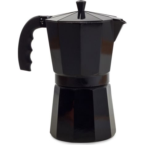 CAFETIÈRE ALUMINIUM NOIRE 12 TASSES (24) GABB