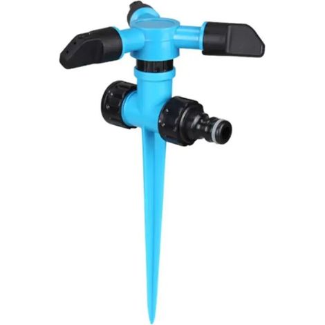 Arroseur de pelouse rotatif à 360° (bleu) - Arroseur automatique pour l'irrigation de votre jardin et pelouse (1/3)