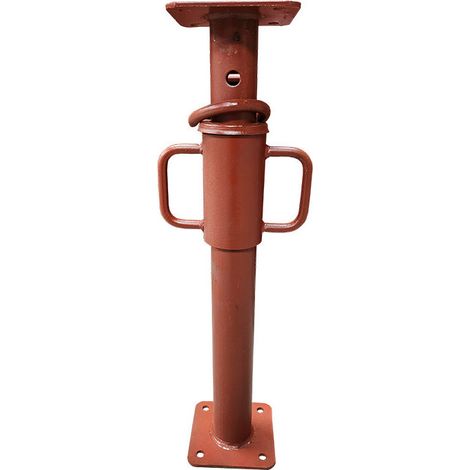 Etai De Maconnerie - 1 Unite - Hauteur Extensible 0.55 A 0.80 M - Charge 1600 A 2200 Kg - Platine 120 X 120 Mm - Acier Peint