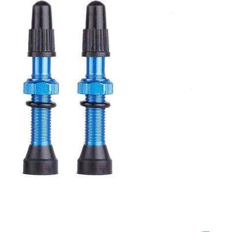 1 paio di valvole tubeless, componenti per biciclette, valvole tubeless per biciclette, inserto valvola tubeless, valvole Presta per biciclette, per bici da strada e mountain bike (1/5)