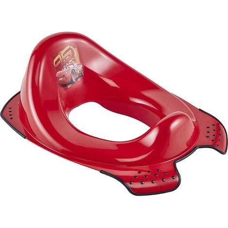 Réducteur de toilettes Disney Cars, de 18 mois à 4 ans, antidérapant, Ewa, rouge cerise (1/5)