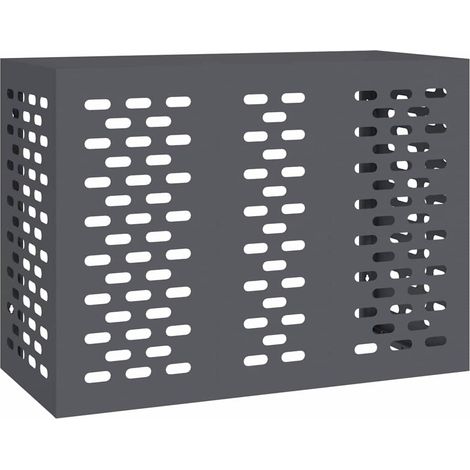 Vidaxl – Housse de climatiseur extérieure anthracite 110 x 50 x 80 cm – Acier résistant à l'eau – Protection contre la chaleur et l'humidité