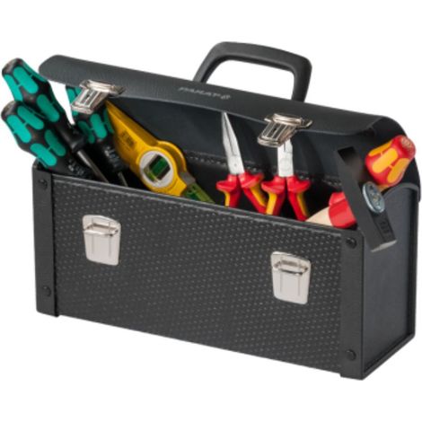 Bolsa de herramientas B370xT140xH190mm 7l plástico, cuero vacuno, Con-Pearl® PARAT (1/4)