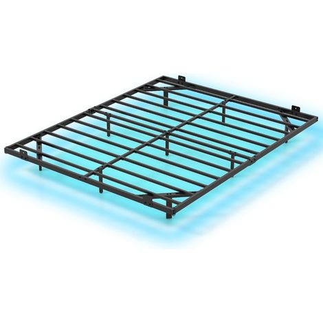 Schwebebettgestell (Queen-Size) mit LED-Beleuchtung, Metall, 160 x 200 cm