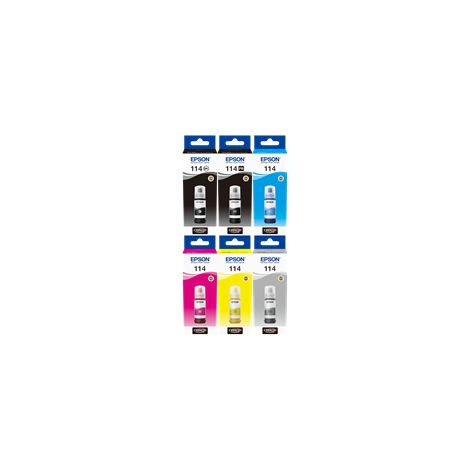 Epson 114 Multipack negro / Negro (foto) / cian / magenta / amarillo / Gris