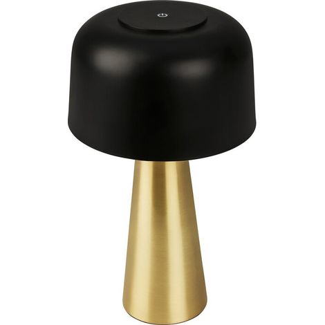 LAMPADA DA TAVOLO BT10005 BATT RICARIC NERO/ORO