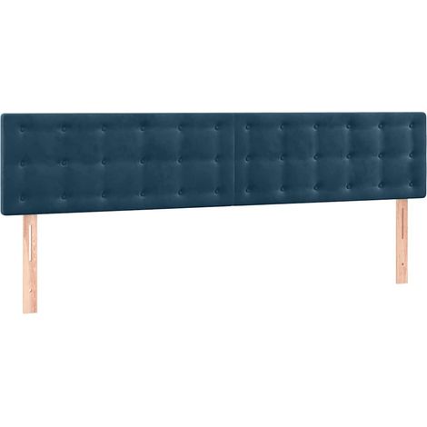 Maison Exclusive - Têtes de lit Bleu foncé 160 x 5 x 78/88 cm Velours