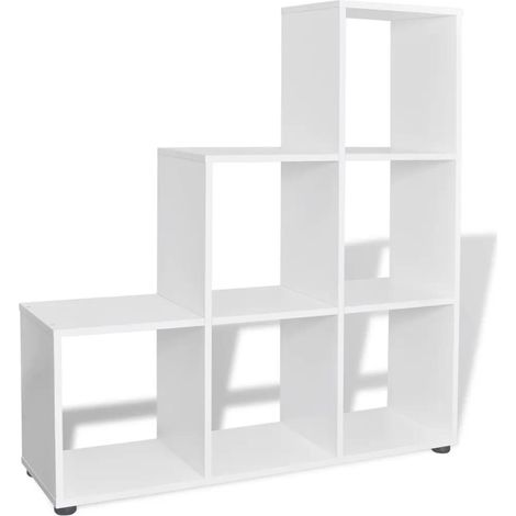 vidaXL Staircase Bookcase/Display Shelf 107 cm White