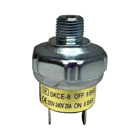 SKCE-8 Druckschalter 220-240V 20A 6-8bar 2Pin Schalter für Kompressor uvm. (1/5)
