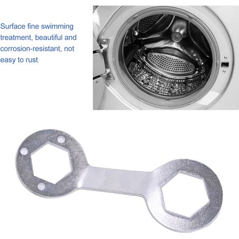 Clé à embrayage pour machine à laver, clé à trois mâchoires pour le démontage des vis de la cuve intérieure, outil spécial pour embrayage, argentée (1/5)