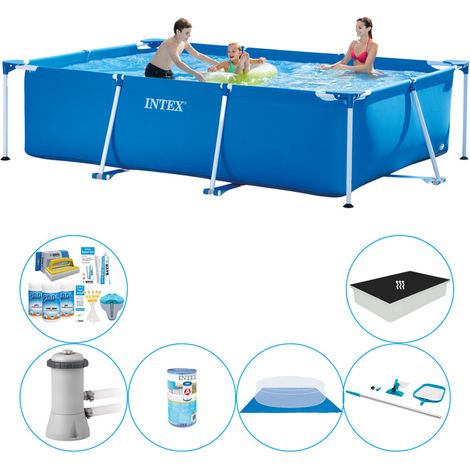 Intex Piscine Tubulaire Rectangulaire - 300x200x75 cm - 6-pièces S20055 (1/5)
