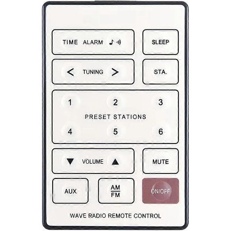 Télécommande de remplacement pour Wave Radio AWRC/AWR1-1W/P9JB (1/5)