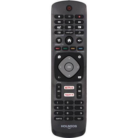 HOLMIOS Mando universal para PHILIPS Smart TV (2xLR03/AAA no incluidas) color negro (1/5)