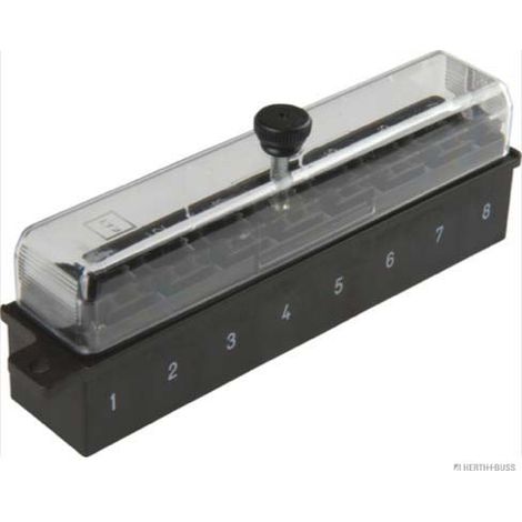 8-poliger Flachsicherungskasten 142x43,5mm 32 Stück 6,3mm Steckverbinder