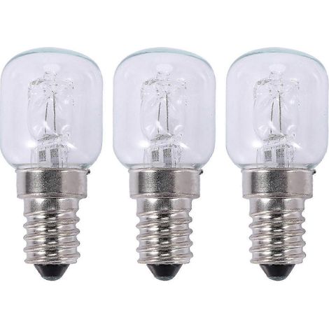 3 ampoules halogènes E14 haute température 500 degrés 25 W pour four à bulles 250 V Quartz (1/4)