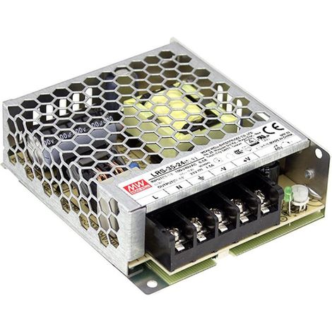 Alimentatore Professionale Meanwell 35W DC 24V 1,5A LRS-75-35 5 Anni garanzia STI (1/2)