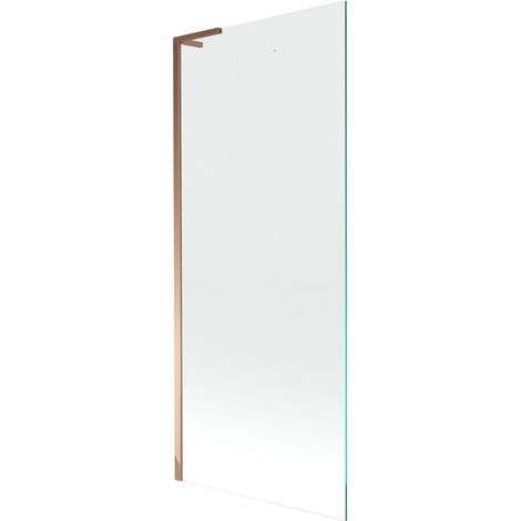 Paravent de bain Mexen Next L à 1 battant 80 x 150 cm, transparent, or rose - 895-080-000-03-00-60 (1/5)