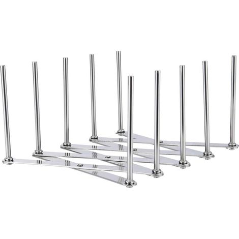 Tapashalter, Tellerhalter, Rippchenhalter, Edelstahl, verstellbarer Tapas- und Tellerhalter mit 4 verstellbaren Nischen