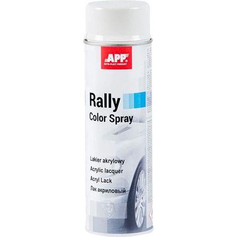 Bombe de peinture - Blanc - Brillant - Acrylique - Toutes surfaces - APP Rally - 600ml (1/5)