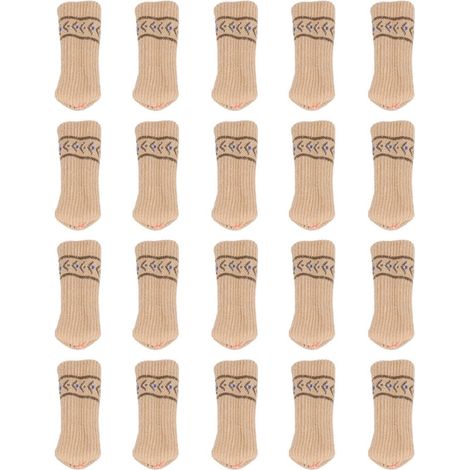 Acrylic silicone chair leg covers, 20 pieces, double elastic layer, floor protectors for furniture legs (1/5)