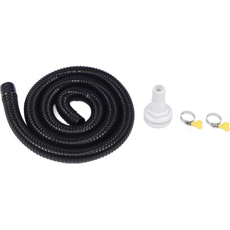 Kit d'installation pour pompe de cale, tuyau de pompe de cale noir étanche de 1-1/8 pouce, facile à installer, convient aux pompes de cale avec sorties de 1-1/8 pouce. (1/5)