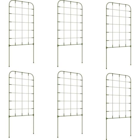 Treillis - Acier Revêtu Plastique - Pour Plantes Grimpantes Extérieur - 40 x 90 cm - Lot de 6 (1/5)