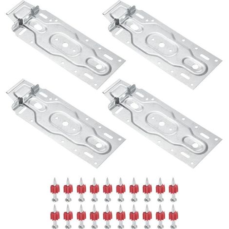 Support de montage mural pour climatiseur d'air, 2 paires de plaques de suspension universelles pour unité intérieure, crochet et accessoires pour HVAC (1/5)