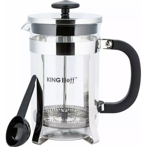 Cafetera/tetera de pistón Kinghoff KH-4837 de 600 ml (1/5)