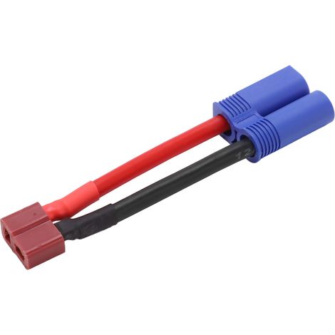 Câble en T femelle vers EC5 mâle, connexion fiable, protection contre les courts-circuits, connecteur en T 12 AWG pour modèles réduits de voitures/avions radiocommandés (1/5)