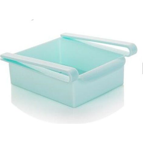 Boîte de rangement multifonctionnelle multicolore en plastique pour réfrigérateur/congélateur avec tiroirs coulissants (lot de 1) (1/4)