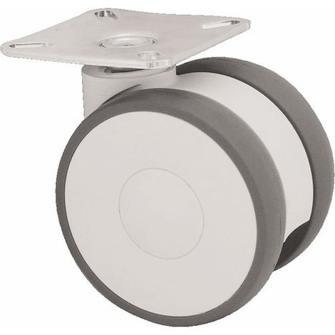 Roulette pivotante polyamide fixation à platine type 5920 UAP. Ø 75 mm. charge 80 kg - TENTE SAS