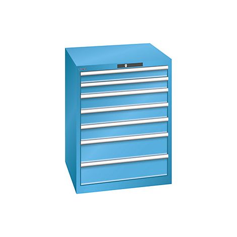 Cajonera con 7 cajones  A x P x H 717 x 725 x 850 mm  carga