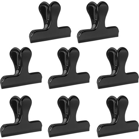 Set de huit clips pour sachets en acier inoxydable trois pouces pour café et pain usage domestique (1/5)